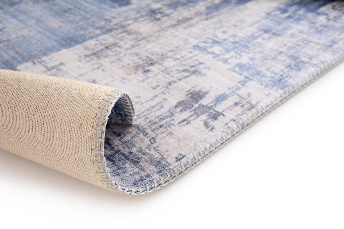 TEPPICH Design englische Kettelung blau - Blau, Textil (200/290cm) - AFK Living