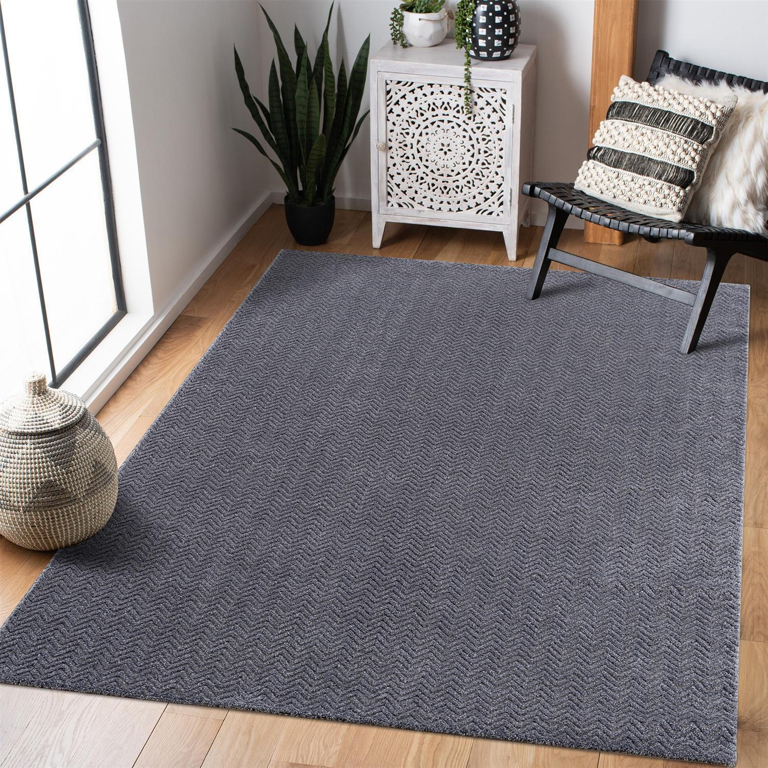 KURZFLOR-TEPPICH Fancy 805 Grau 120x160 cm - Grau, Textil (120/160cm) - carpet city