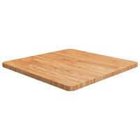 TISCHPLATTE Quadratisch Hellbraun 60/60/2,5Cm Behandelte Eiche - Braun, Holz (60/60/2.5cm) - vidaXL