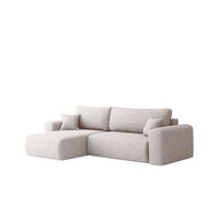 ECKSOFA Flora In Verita - Beige, Holzwerkstoff/Textil (145/272cm) - Fun Möbel
