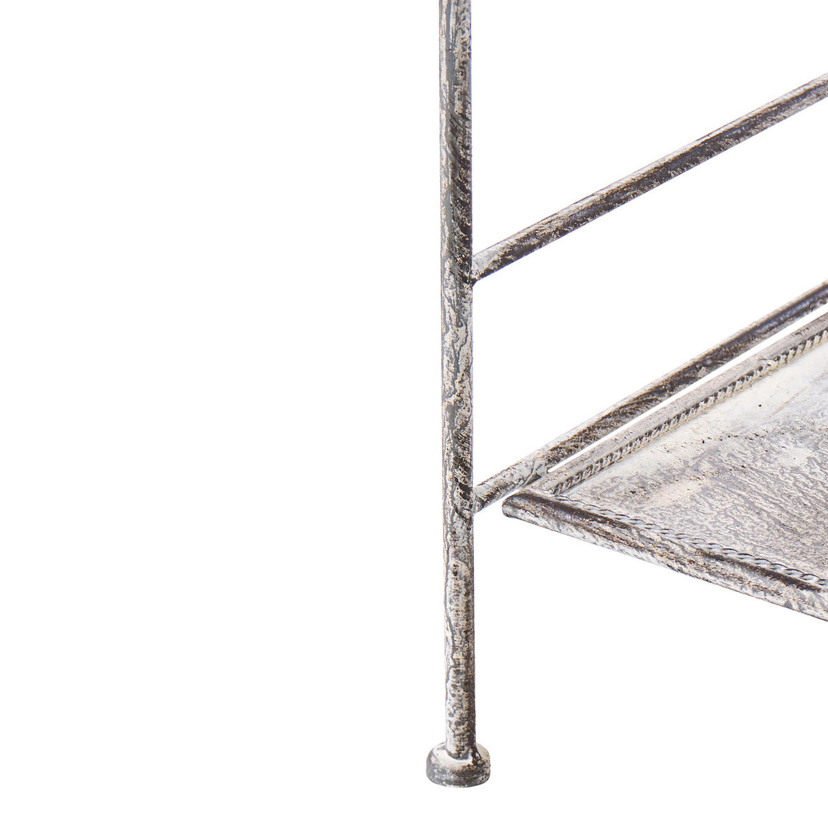 REGAL 60 /30 cm Grau Villadose - Grau, Metall (60/117/30cm) - Beliani