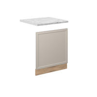 FRONTBLENDE Fame-Line GrauBeige 60 cm, AP Marmor - Honigeiche/Eiche Wotan, Holzwerkstoff (60/67.4/1.6cm) - Vicco