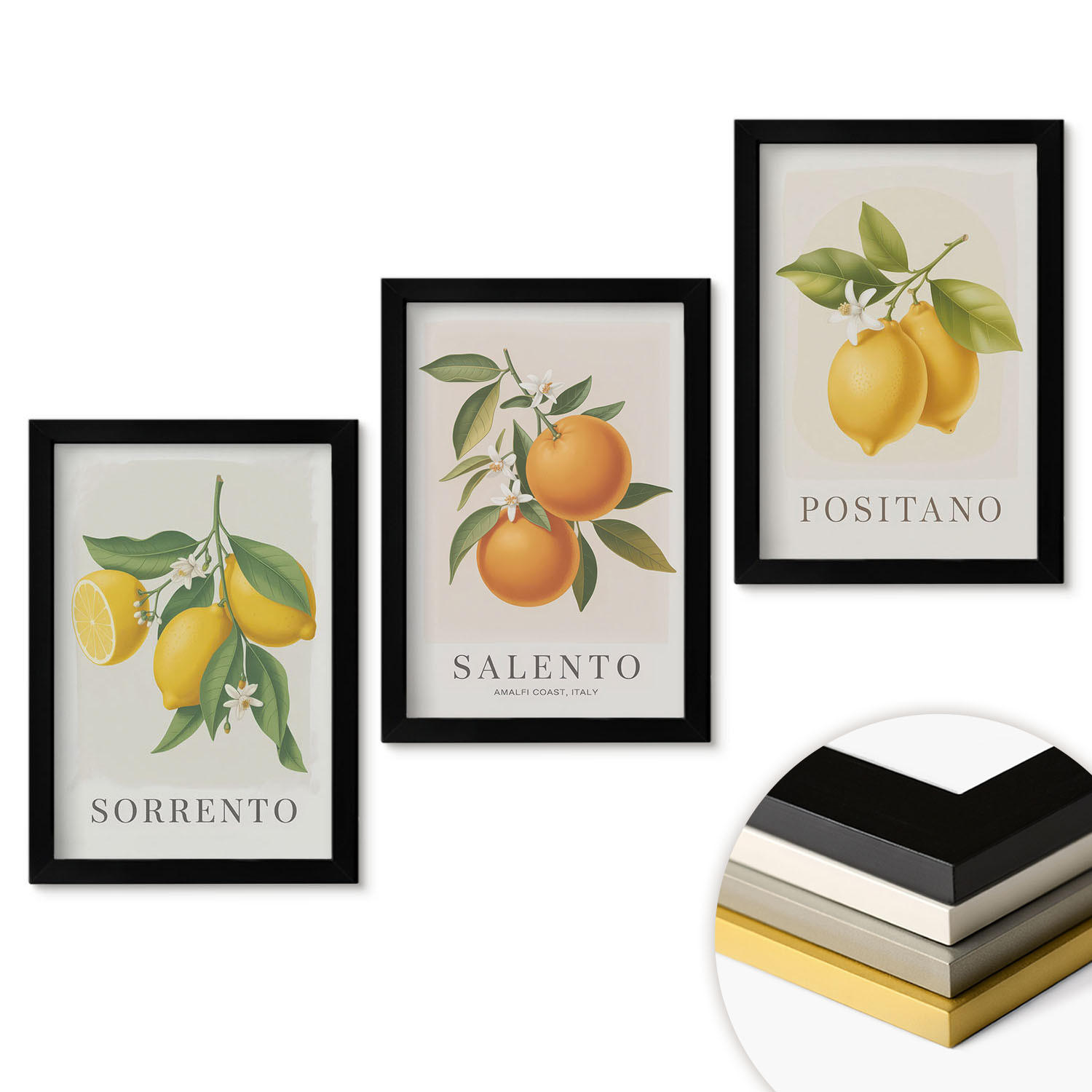 ArtPrintCave Wandbilder Schwarz 20x30 cm