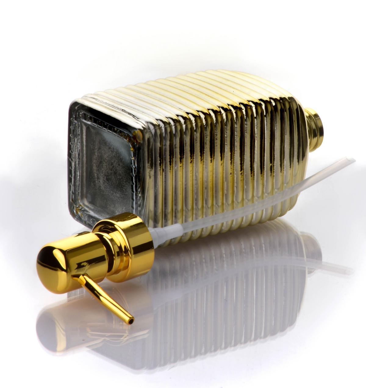 SEIFENSPENDER Tessa Gold 8/8/19.5 cm Glas - Goldfarben, Glas (8/19.5/8cm) - Mondex