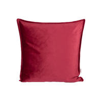 KISSENHÜLLE Samt&Sonders karmin-rot 50/50 cm - Rot, Textil (50/50cm) - beties Heimtextil