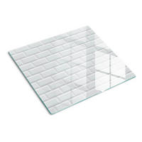 GLASPLATTE 60x52 cm Keramikwand - Weiß, Glas (60/0.4/52cm) - TULUP