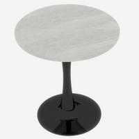 COUCHTISCH Beistelltisch rund hohe Beine moderner Couchtisch minimalistisch stabil kompakt - Goldfarben/Schwarz, Stein/Metall (70/70/72cm) - EVRYAE
