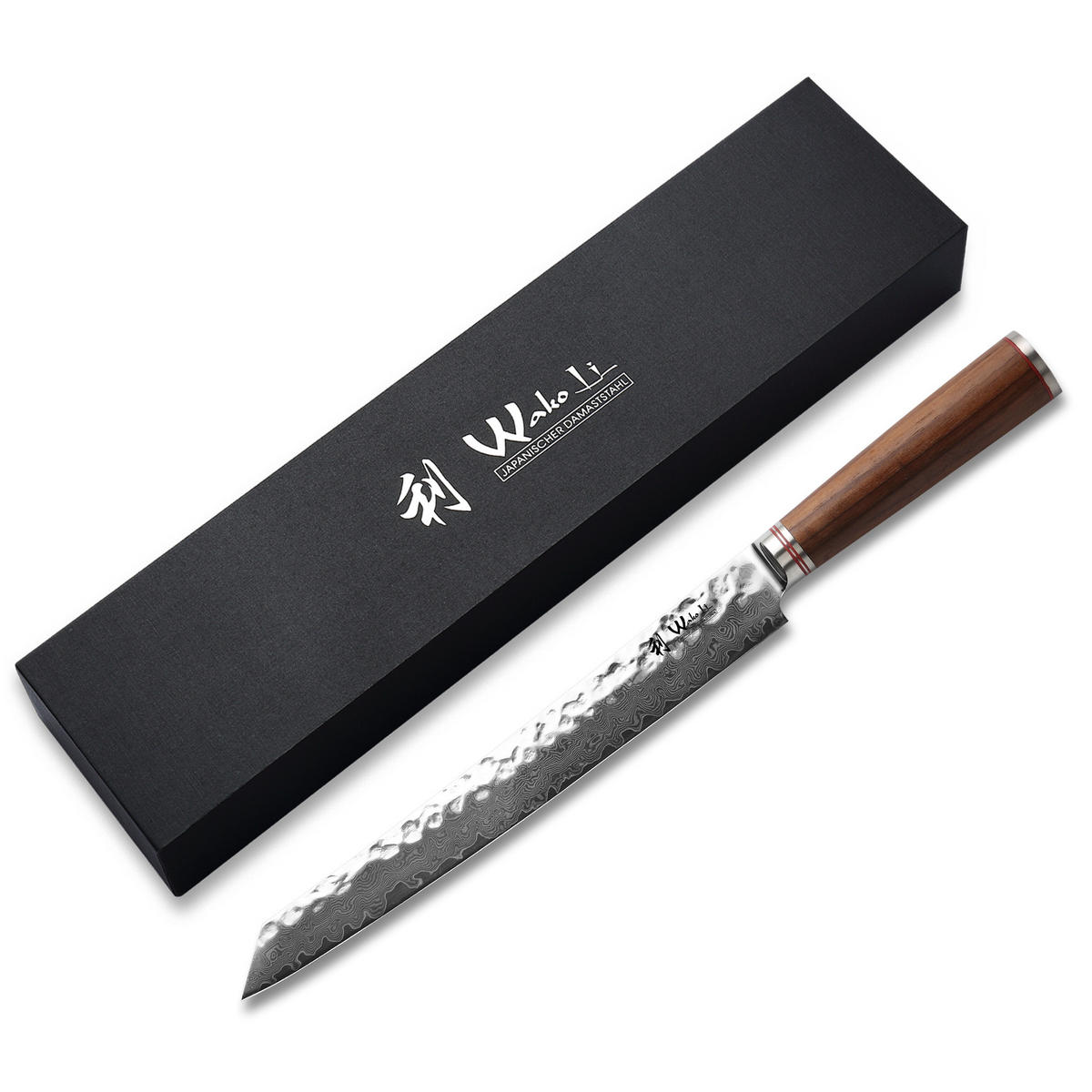 FLEISCHMESSER 27,5 cm - Nussbaumfarben, Holz/Metall (42cm) - Wakoli