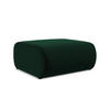 POUF Samt Stoff Grün - Dunkelgrün/Schwarz, Kunststoff/Textil (94/40/89cm) - Makamii