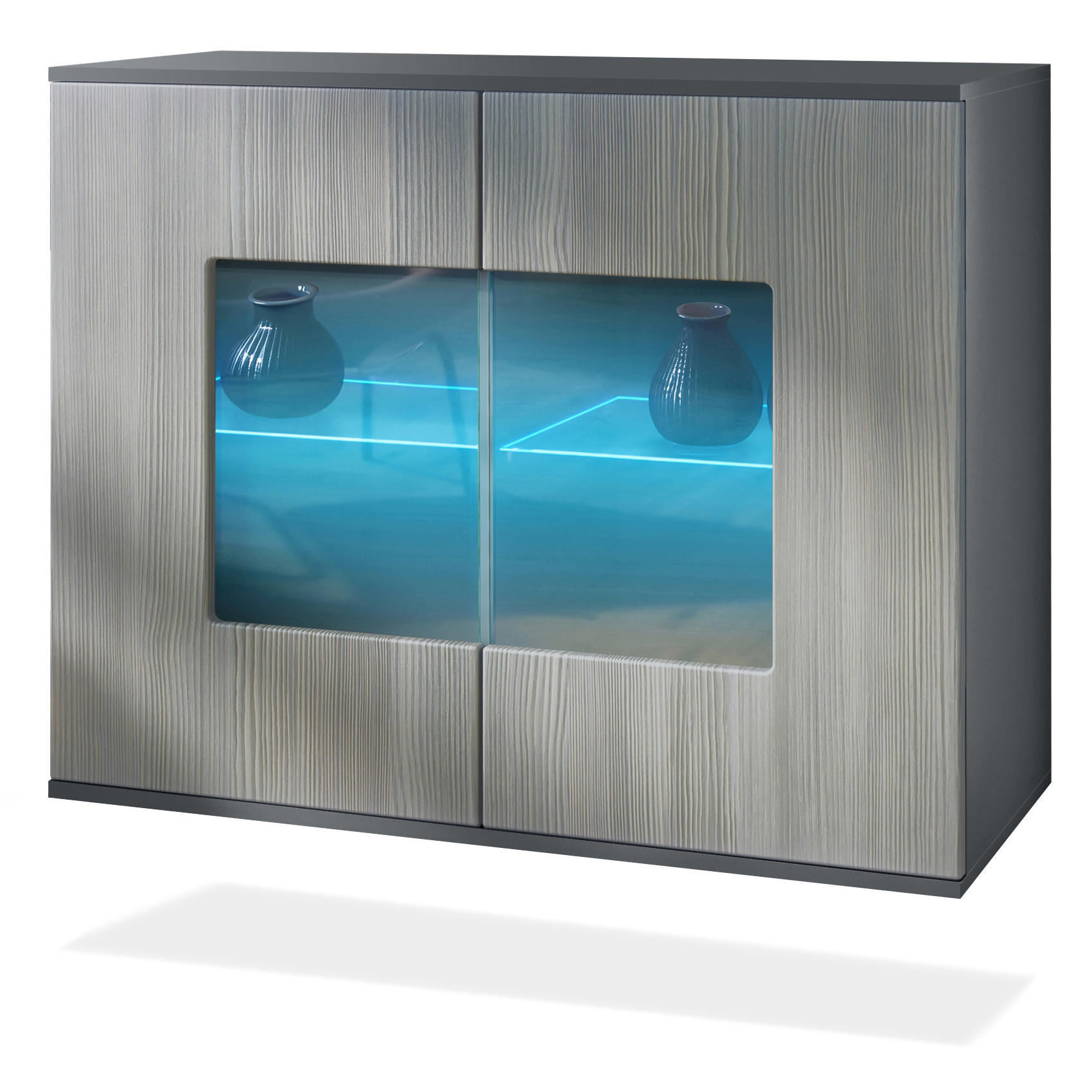 KOMMODE Grömitz Avola-Anthrazit - Anthrazit, Holzwerkstoff (92.5/73.5/35cm) - Vladon