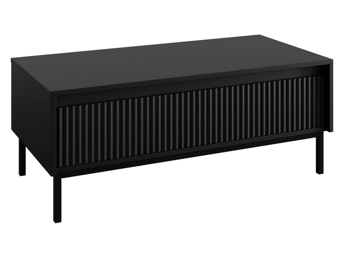 COUCHTISCH Ozmi 1SZ - Schwarz, Holzwerkstoff/Metall (50/100/40cm) - MIRJAN24