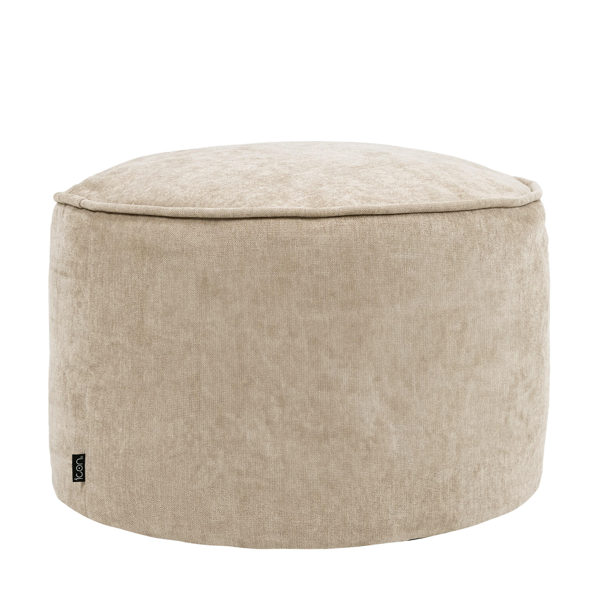 SITZPOUF Chenille Milano - Beige, Kunststoff/Textil (55/35/55cm) - icon