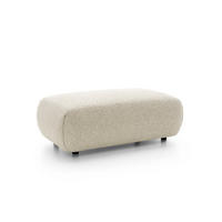 MASSENO Sitzhocker ZEST, Modern Polsterhocker, Fußhocker Creme - Creme, Holzwerkstoff/Kunststoff (70/42/113cm) - MASSENO