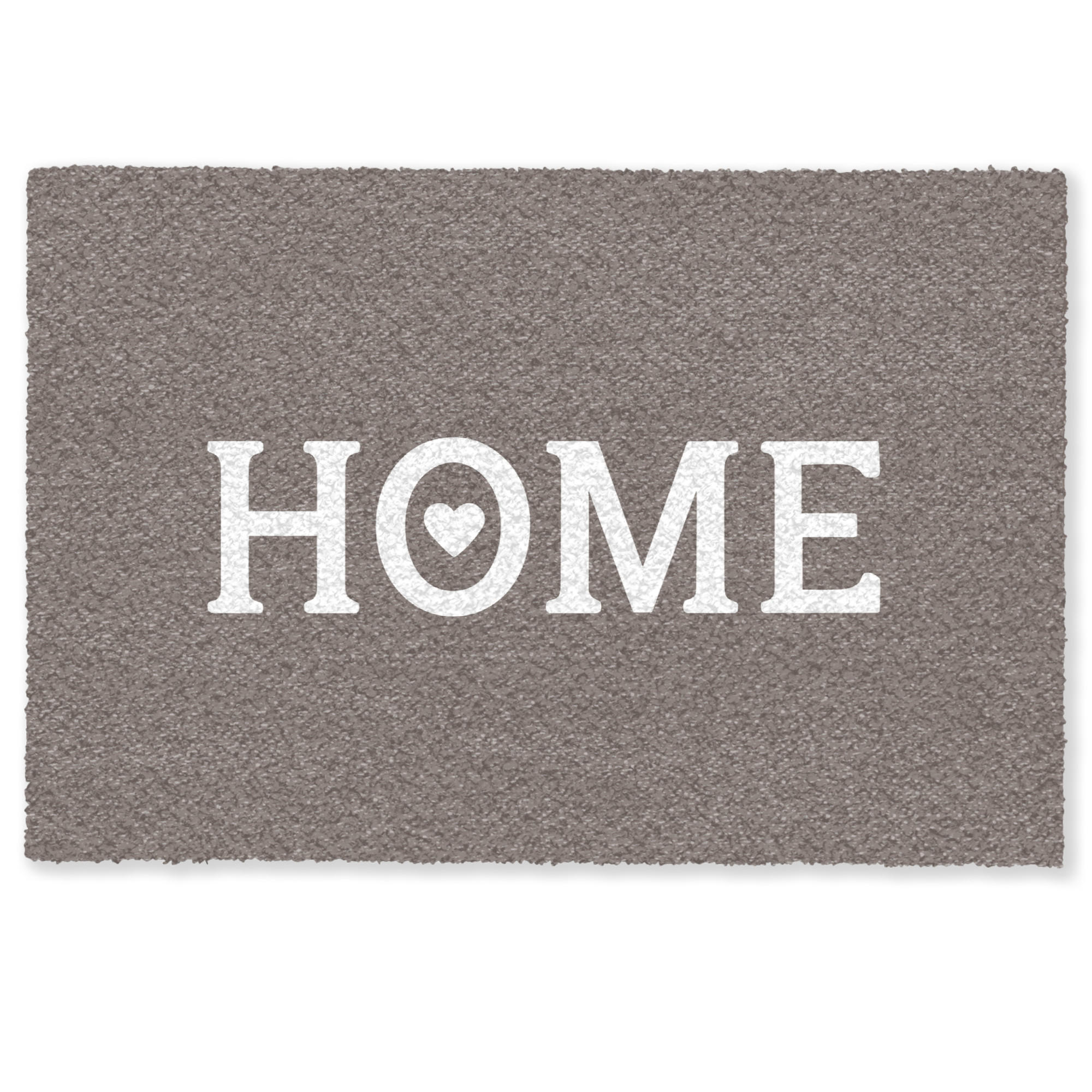 FUSSMATTE Startseite - Text - Taupe Fußabtreter 60x40 cm - Taupe, Kunststoff (60/40cm) - MuchoWow