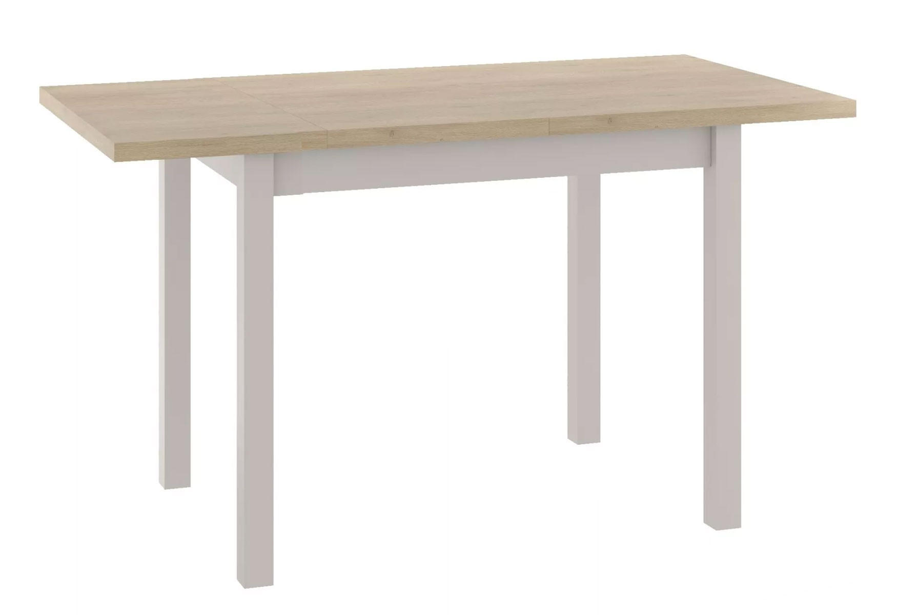 ESSTISCH Adam Eiche Sonoma / Kaschmir 90-125 / 65 / 75cm - Beige/Sonoma Eiche, Holz/Holzwerkstoff (65/125/75cm) - Feldmann-Wohnen