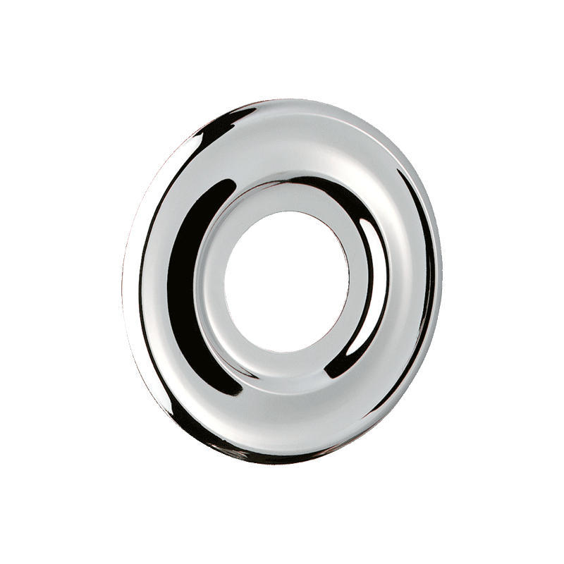 WANDROSETTEN profiliert D60x21x5mm für Ventil G1/2B, 2 St. - Chromfarben, Metall (9.5/1/11cm) - Delabie