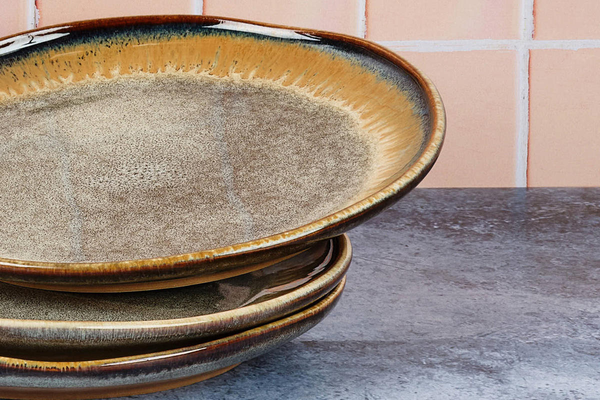 TELLER Genesis Ø20,5cm - 6er-Set - Basalt - Braun, Keramik (20.5cm) - Björn