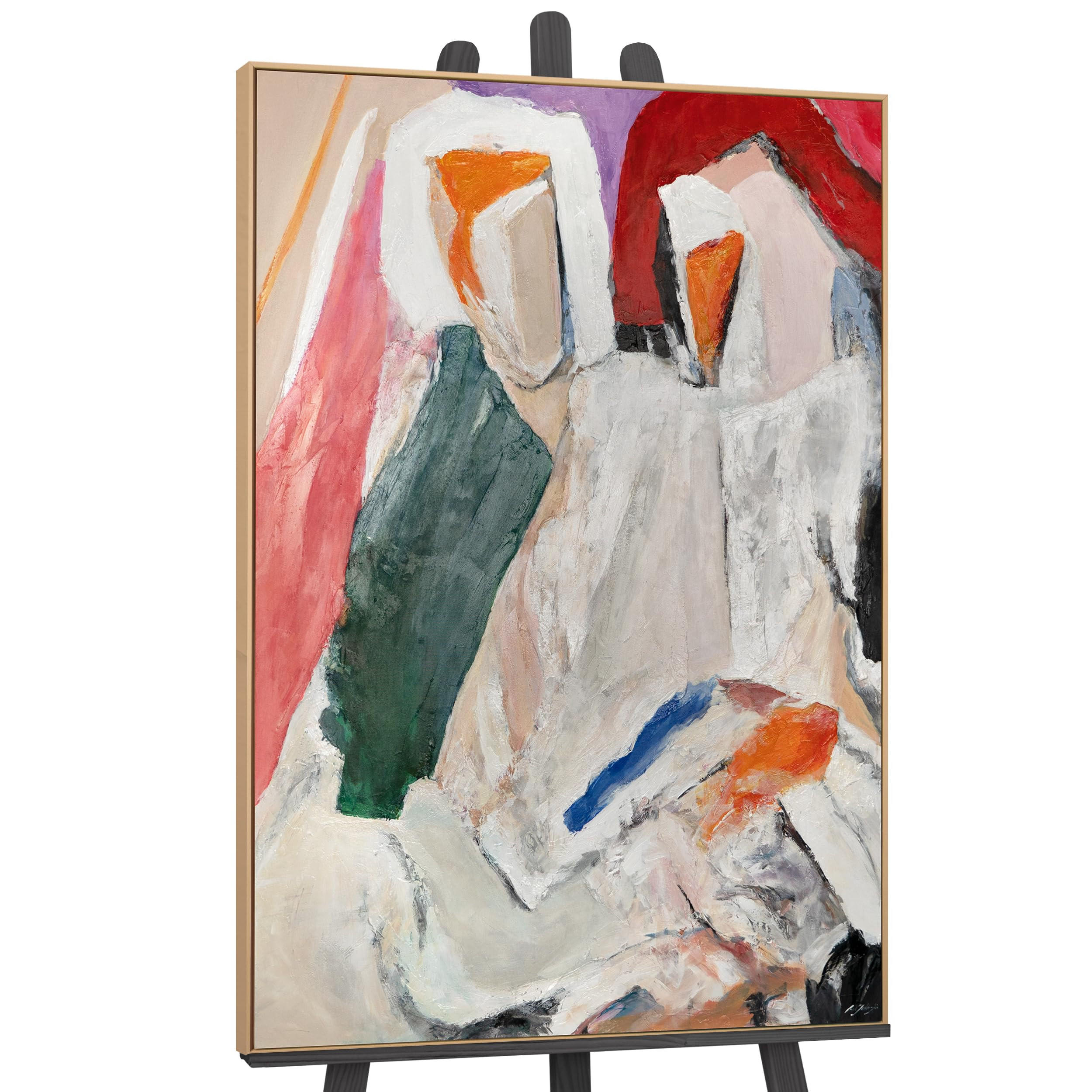 GEMÄLDE Schaffung Schattenfugenrahmen Eichefarben 140x100 cm - Eichefarben, Holz (140/100cm) - YS-art gallery