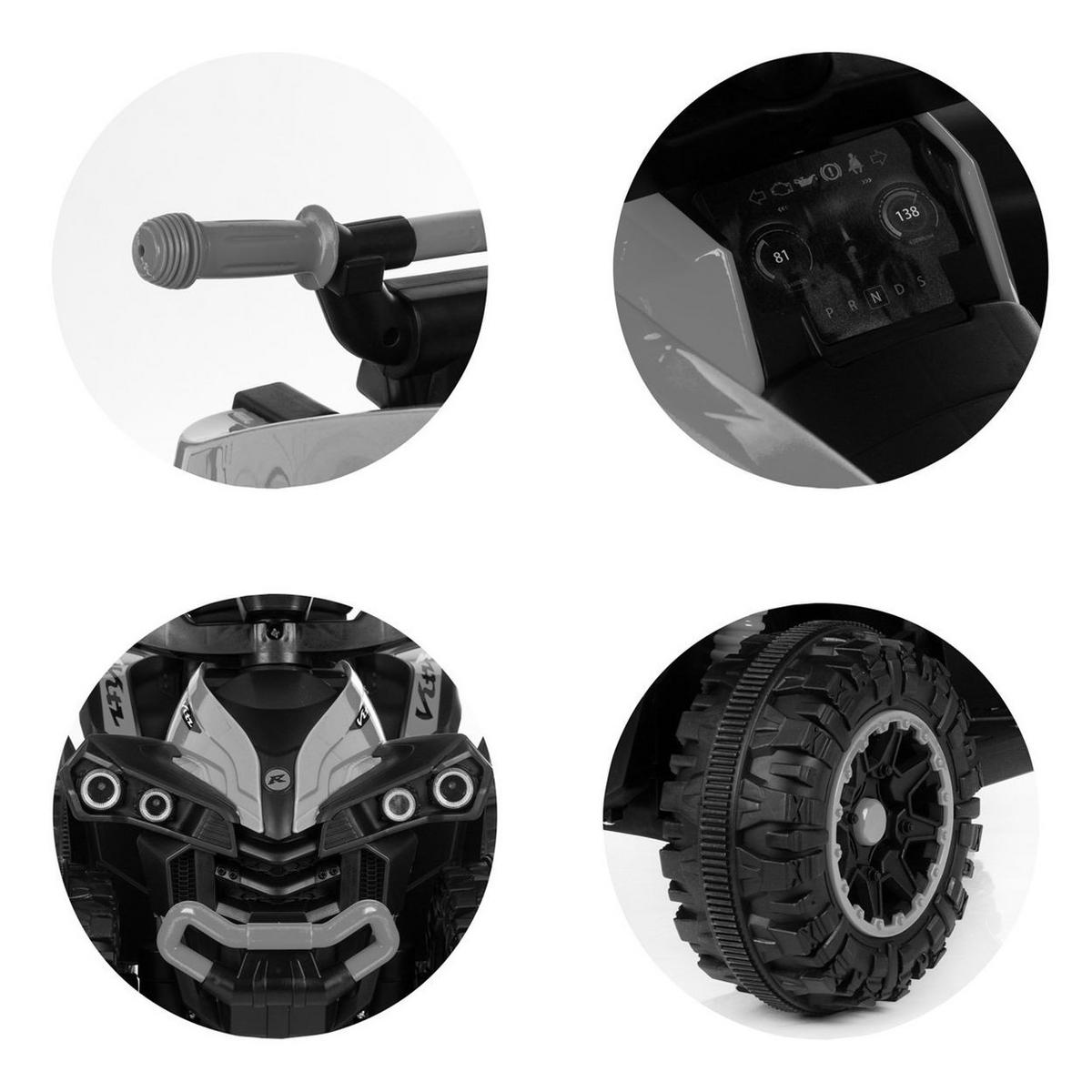 RUTSCHER ATV rot Sonnendach Schiebegriff Musikfunktion bis 23 kg - Rot, Kunststoff (72/40/92cm) - Chipolino