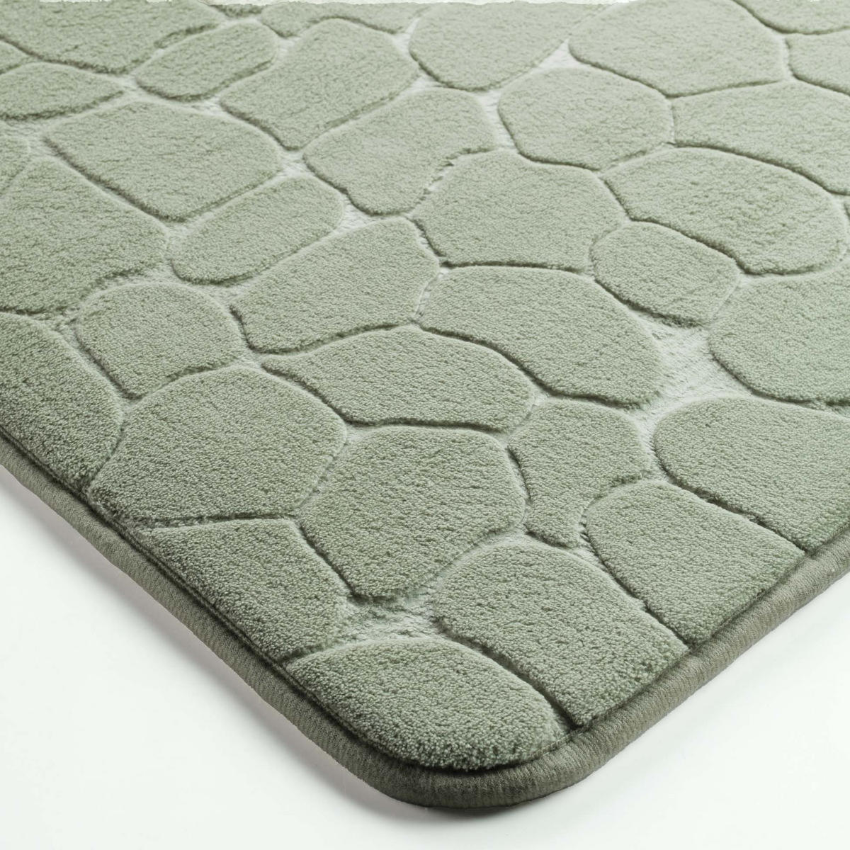 BADTEPPICH Ricochet 50/80 cm - Grün, Textil (50/80cm) - Douceur d´intérieur