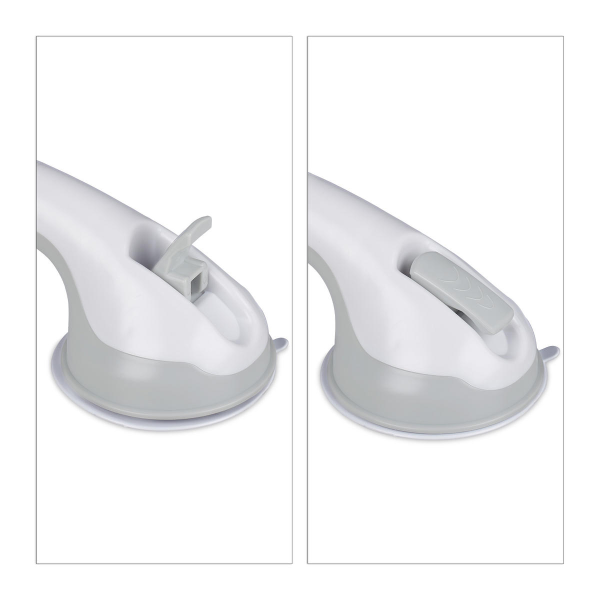 HALTEGRIFF Saugnapf - Multicolor, Kunststoff (10/40/8.5cm) - Relaxdays