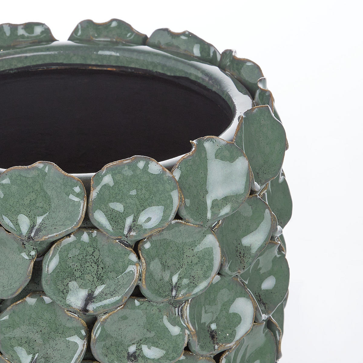 BLUMENTOPF Gaia - Grün, Keramik (15cm) - Butlers