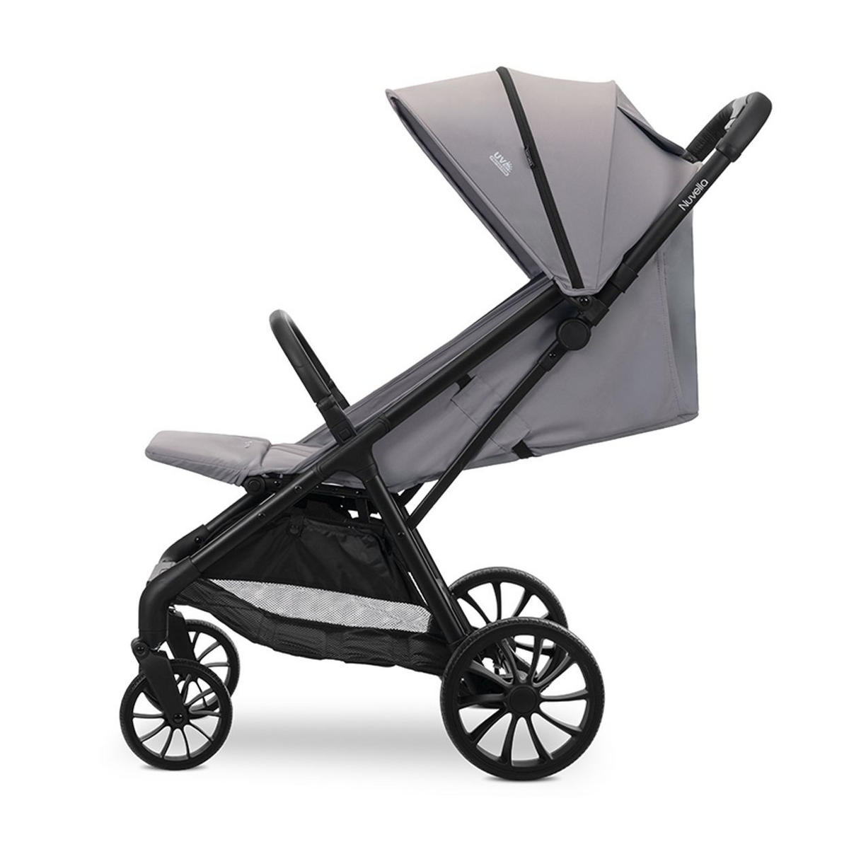 KINDERWAGEN Nuvella grau faltbar, verstellbare Rückenlehne, Sonnendach - Grau, Metall (102/54/110cm) - Lorelli