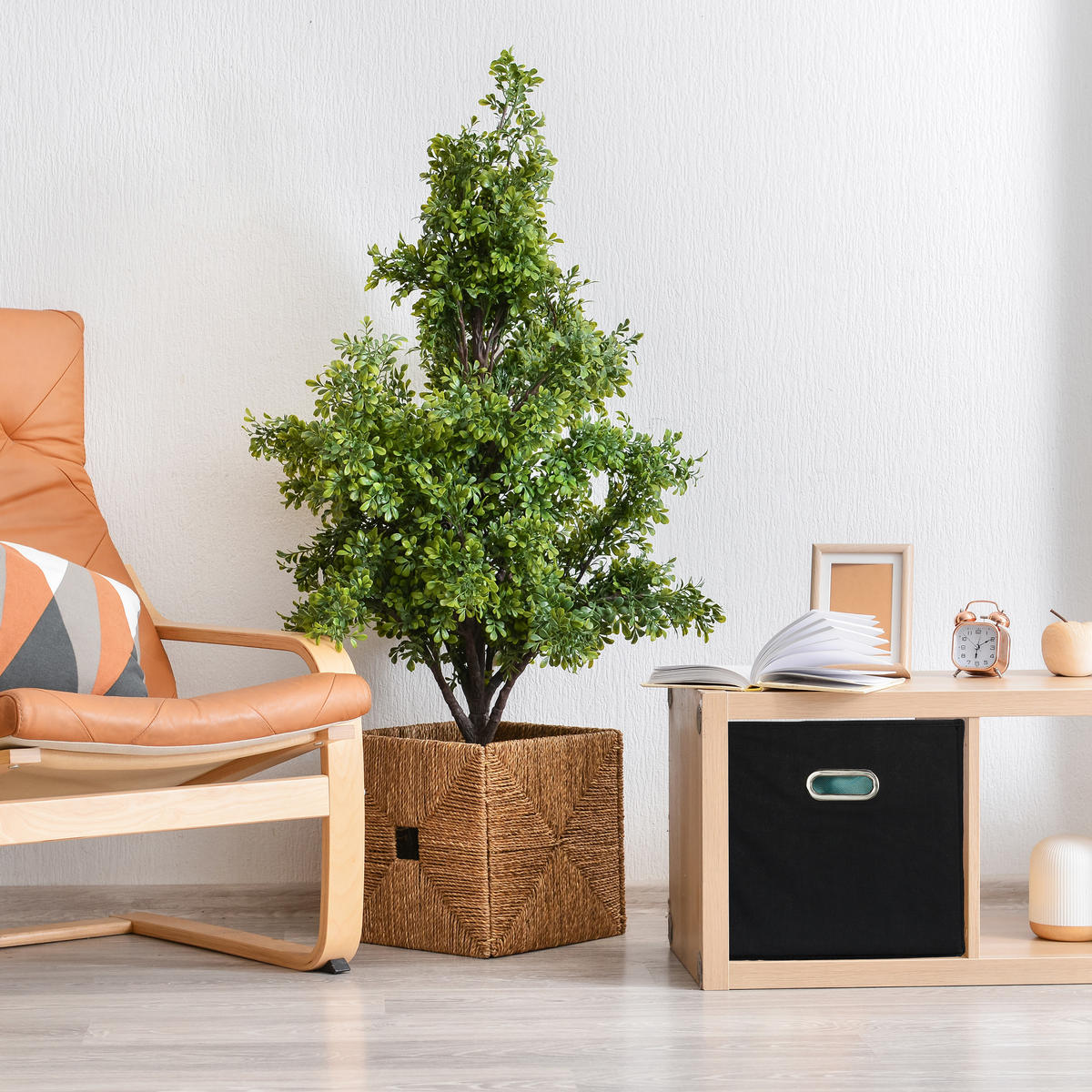 2XAUFBEWAHRUNGSBOX - Grau, Wellpappe/Textil (30/30/30cm) - Relaxdays