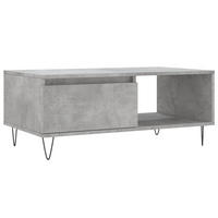 COUCHTISCH Betongrau 90x50x36,5 cm Holzwerkstoff - Grau, Holzwerkstoff (90/50/36.5cm) - furnicato