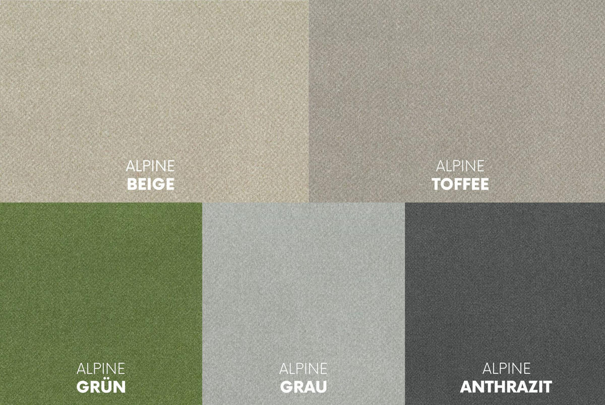 ECKSOFA Modena Studio Falten, Stoff Alpine, Toffee Rechts - Sandfarben, Holz (236/165cm) - Kaiser Möbel