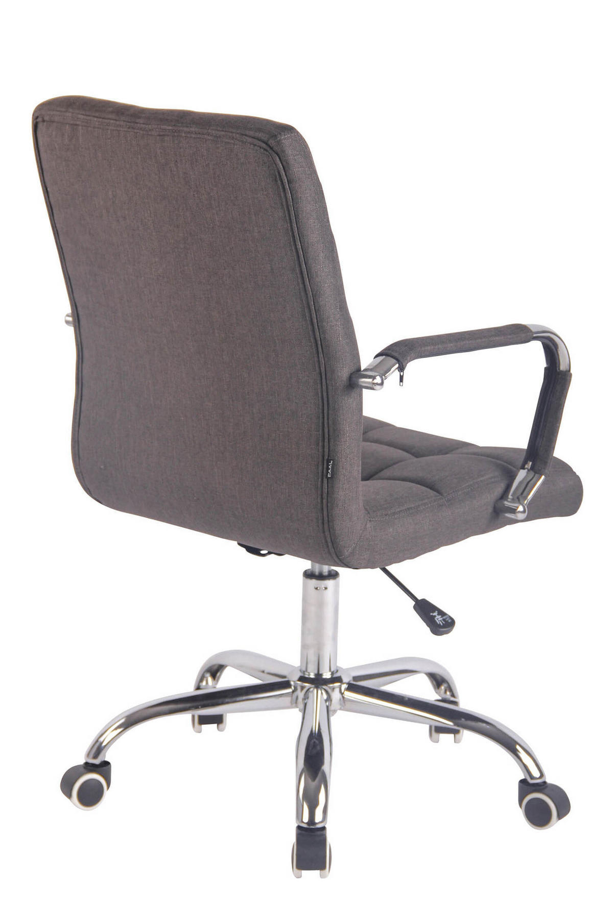 BÜROSTUHL Deal, Stoff Dunkelgrau - Dunkelgrau, Textil/Metall (56/104/62cm) - TPFLiving