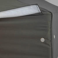 FALTZELTDACH M2 3x3m Aluminium 50MM , Grau - Grau, Textil (300/32/300cm) - Oviala