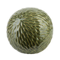 DEKO-KUGEL Saggio Grün 10/10/9 cm Keramik - Grün, Keramik (10/10/9cm) - Mondex