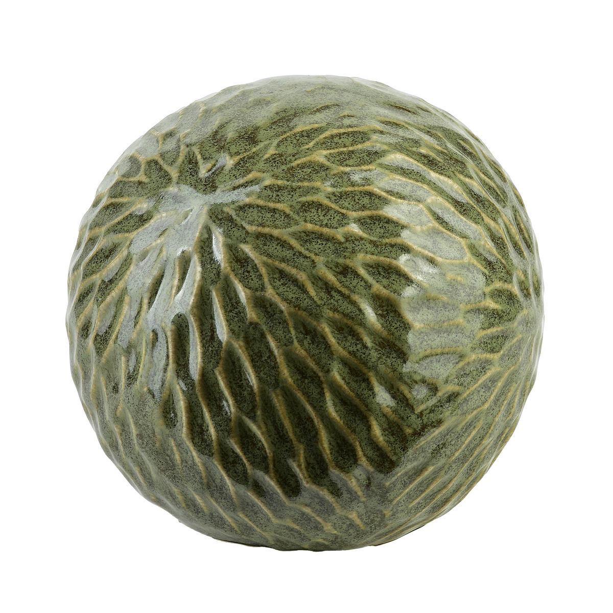 DEKO-KUGEL Saggio Grün 10/10/9 cm Keramik - Grün, Keramik (10/10/9cm) - Mondex