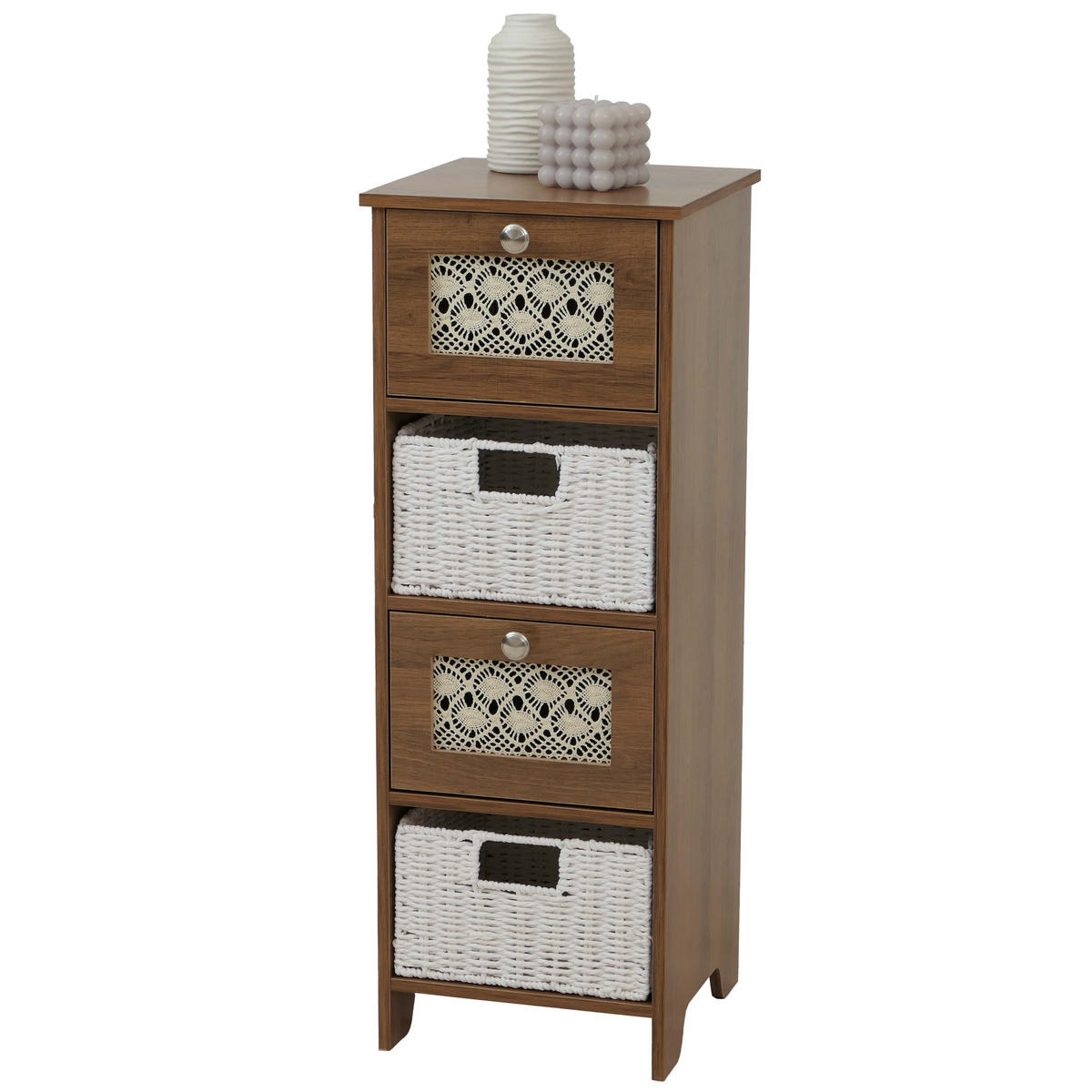 KOMODA Hnědá - hnědá, dřevo (30/82/30cm) - MCW