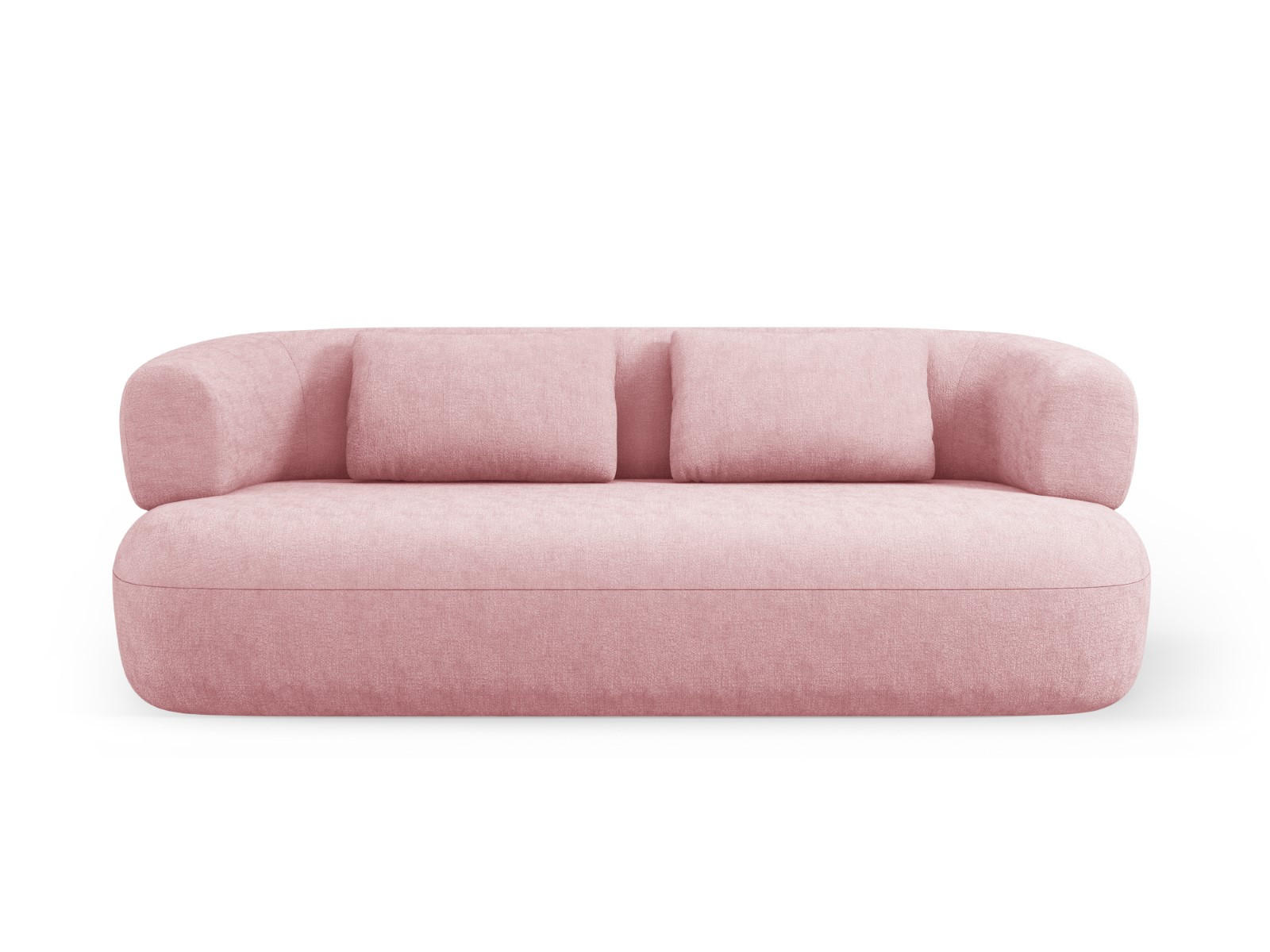 SOFA Jenny aus Chenille-Stoff rosa 3 Sitzplätze - Pink, Textil (90/73/178cm) - Micadoni