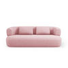 SOFA Jenny aus Chenille-Stoff rosa 3 Sitzplätze - Pink, Textil (90/73/178cm) - Micadoni
