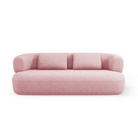 SOFA Jenny aus Chenille-Stoff rosa 3 Sitzplätze - Pink, Textil (90/73/178cm) - Micadoni