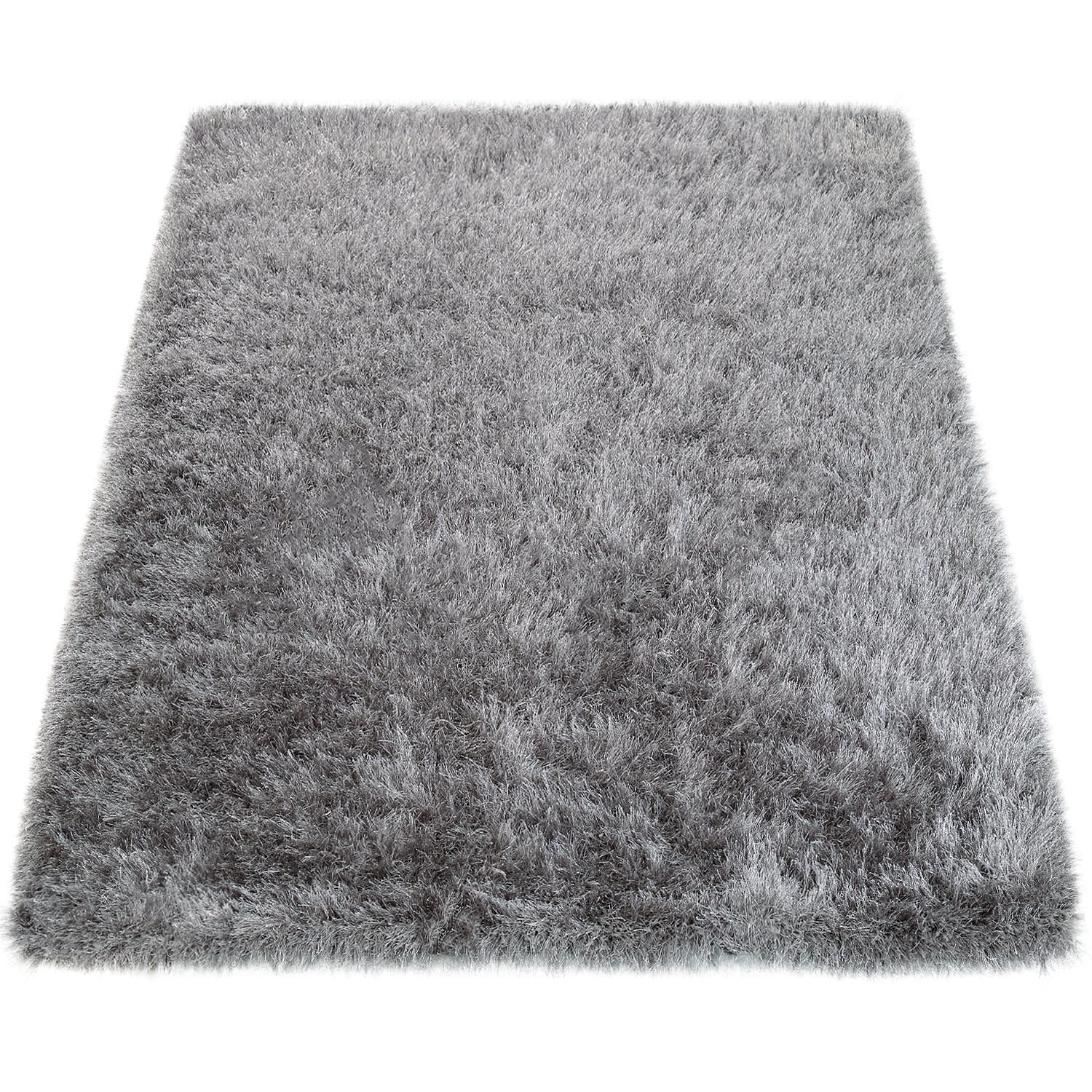 HOCHFLORTEPPICH 60/100 GLAMOUR 300 - Grau, Kunststoff (60/100cm) - Paco Home