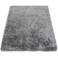 HOCHFLORTEPPICH 60/100 GLAMOUR 300 - Grau, Kunststoff (60/100cm) - Paco Home