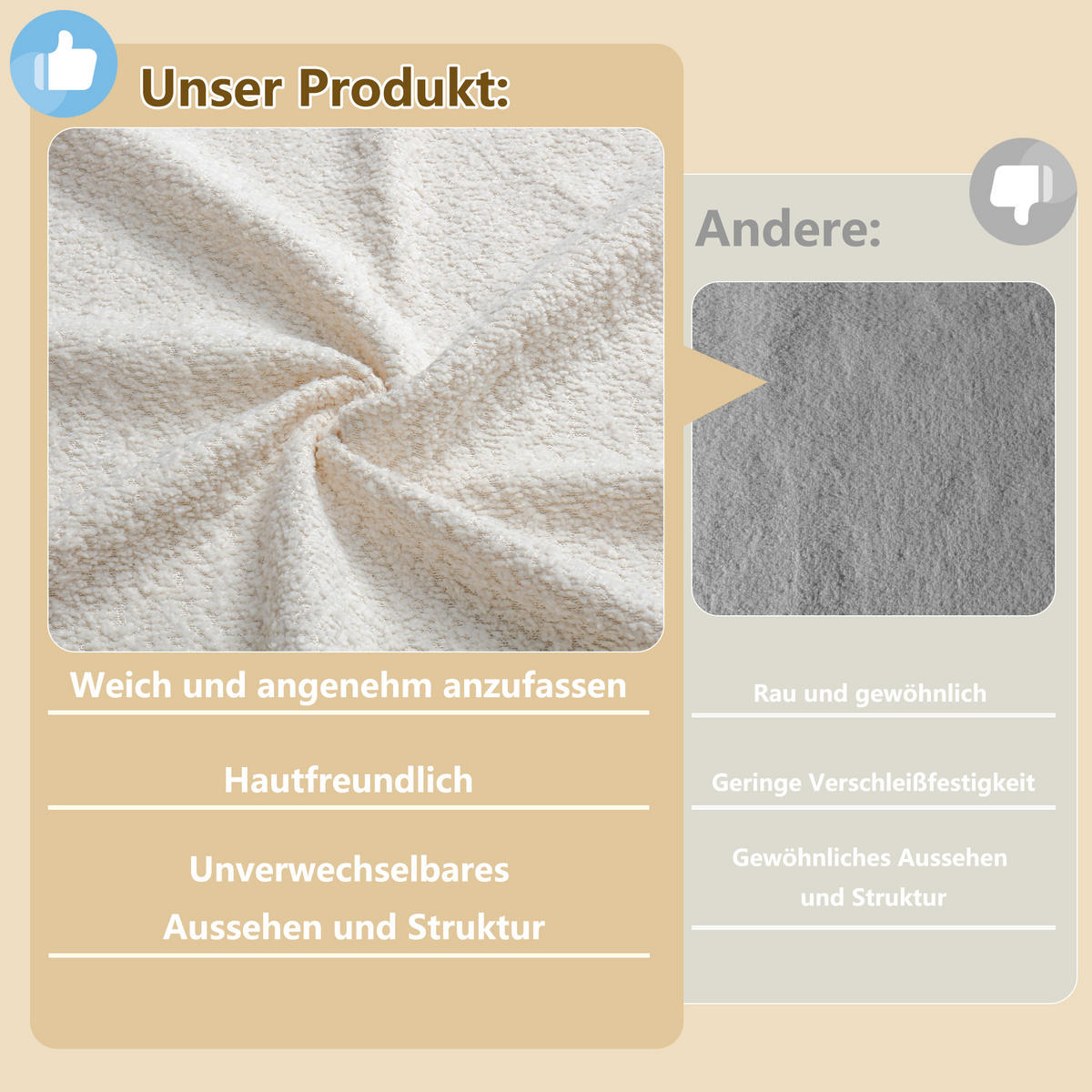 KINDERBETT 140/190 cm mit abnehmbaren Seitengittern, Stofftasche und Samtbezug, Beige - Beige, Textil (140/190cm) - Redom