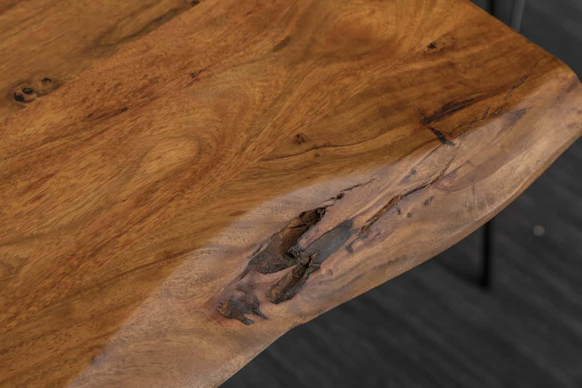 ESSTISCH MAMMUT NATURE Akazie 180cm - Braun/Grau, Holz/Metall (90/180/77cm) - riess-ambiente