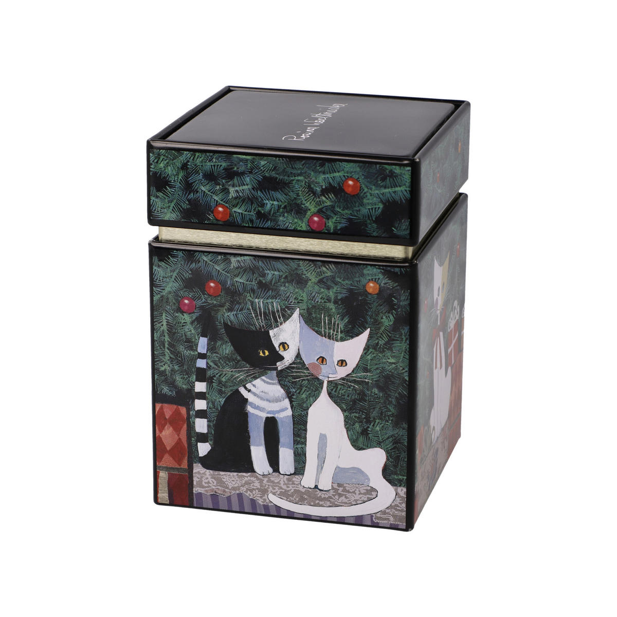 TEEDOSE Rosina Wachtmeister - Buon Natale, Metall, Bunt, 600 ml - Multicolor, Metall (7.5/11/7.5cm) - Goebel
