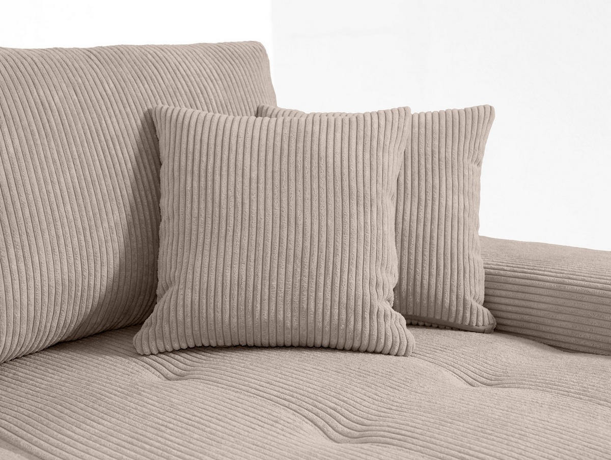 ECKSOFA mit Bettkasten Tragel L, Beige - Beige, Textil (185/265cm) - Meblito