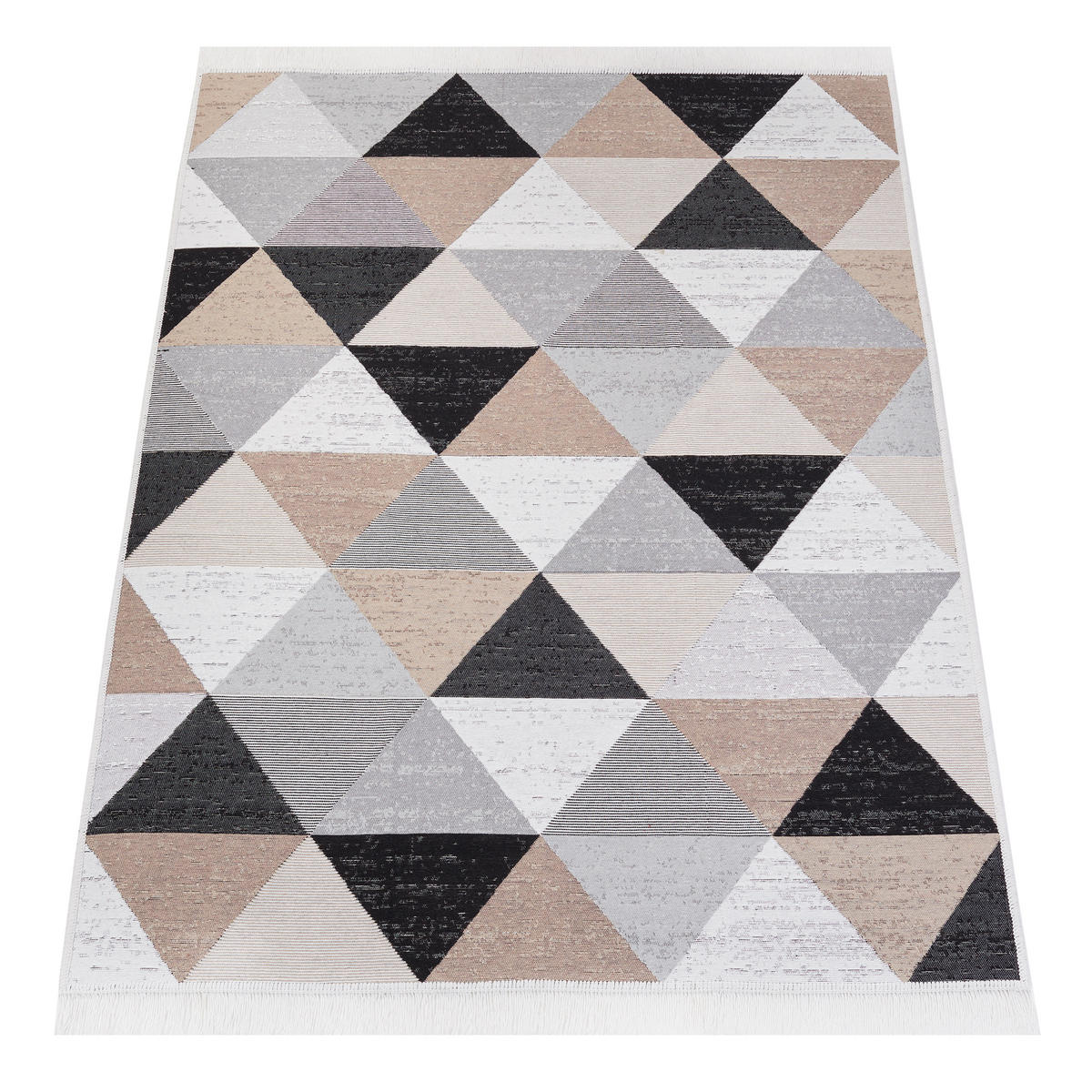 2707 KANUNI AZTECA 80/200 cm - Beige/Schwarz, Naturmaterialien (80/200cm) - Tapiso