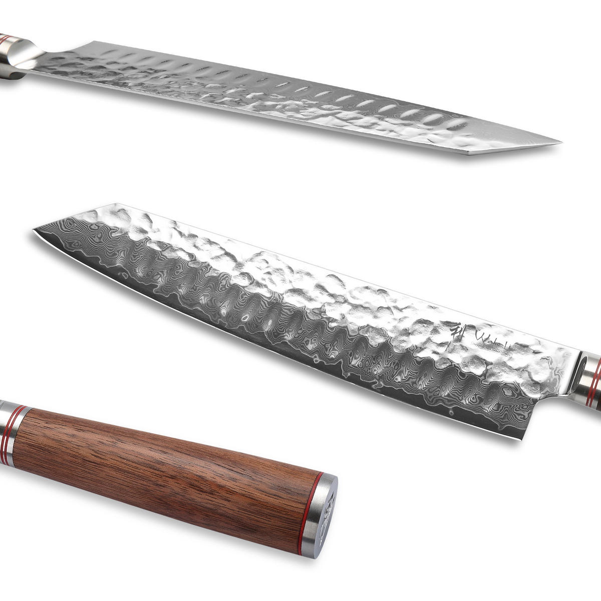 CHEFMESSER 20 cm - Nussbaumfarben, Holz/Metall (34cm) - Wakoli