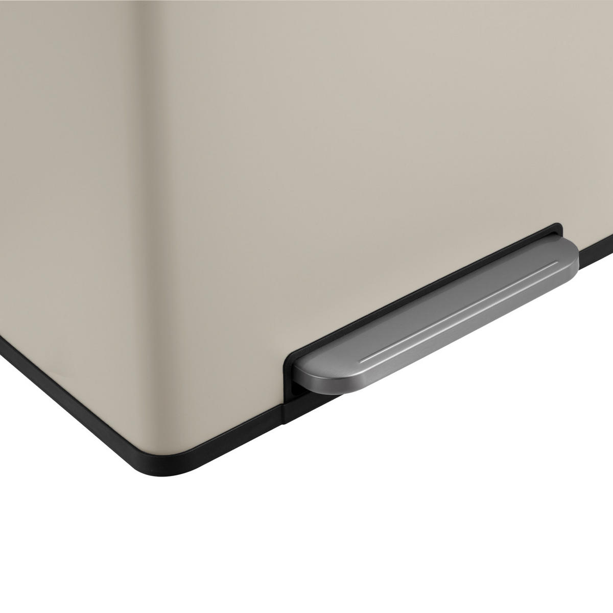 MÜLLEIMER LT2X30 60l Taupe - Taupe, Metall (58/59.5/36cm) - SVITA