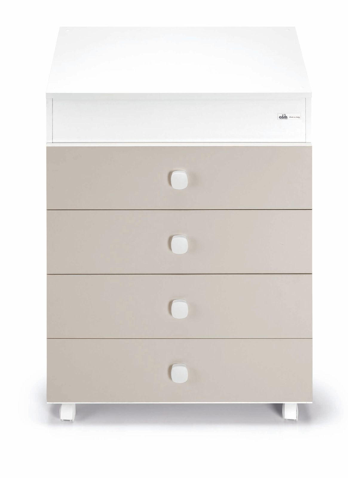 WICKELKOMMODE Asia inklusive Babywanne für Babys - Beige, Holzwerkstoff (47/100/93cm) - Cam il Mondo del Bambino S.p.A.