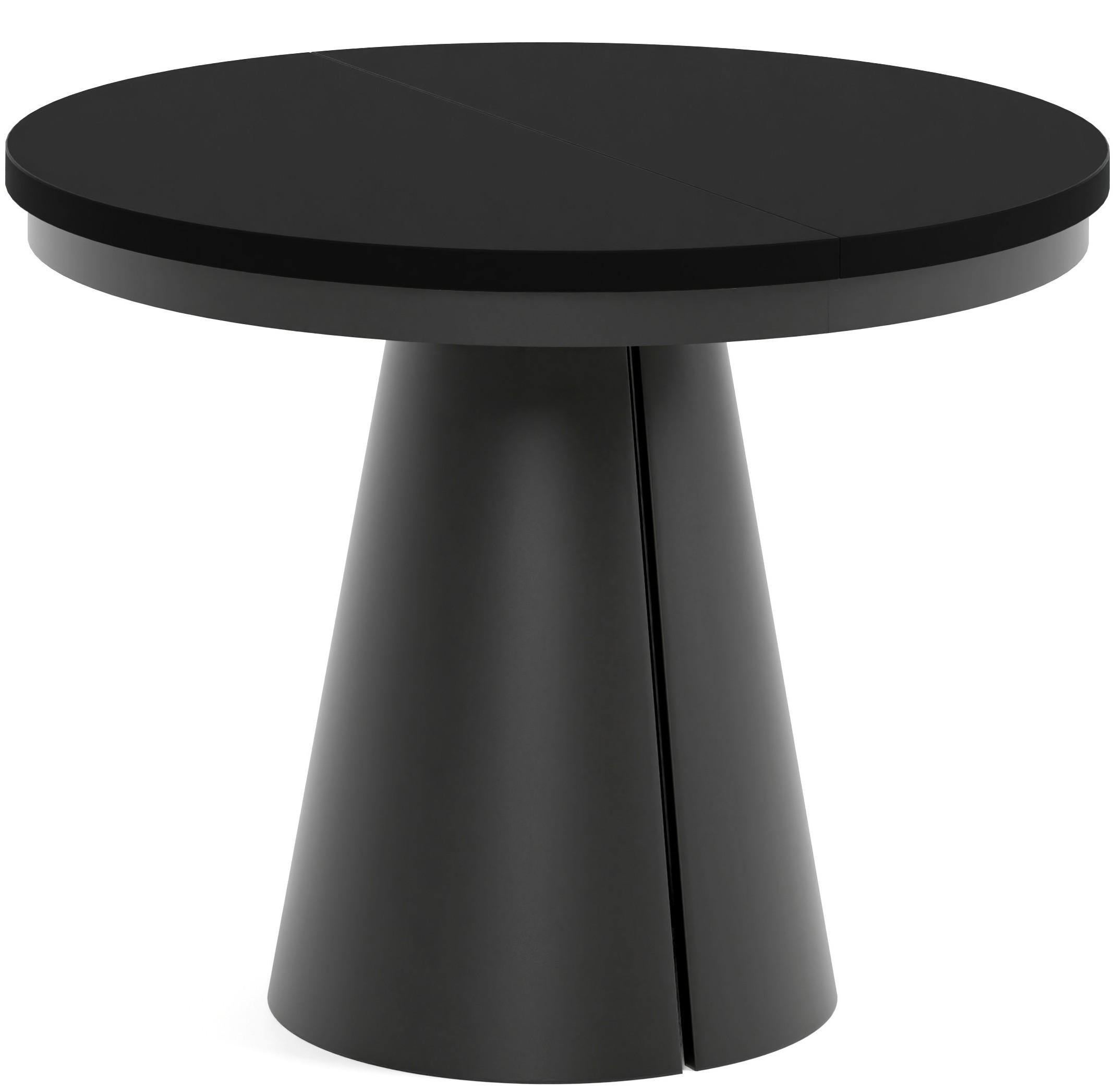 TISCH Schwarz ALMA Ausziehbar 100/176 cm - Schwarz, Holzwerkstoff (2/100/76cm) - Sepro Meble