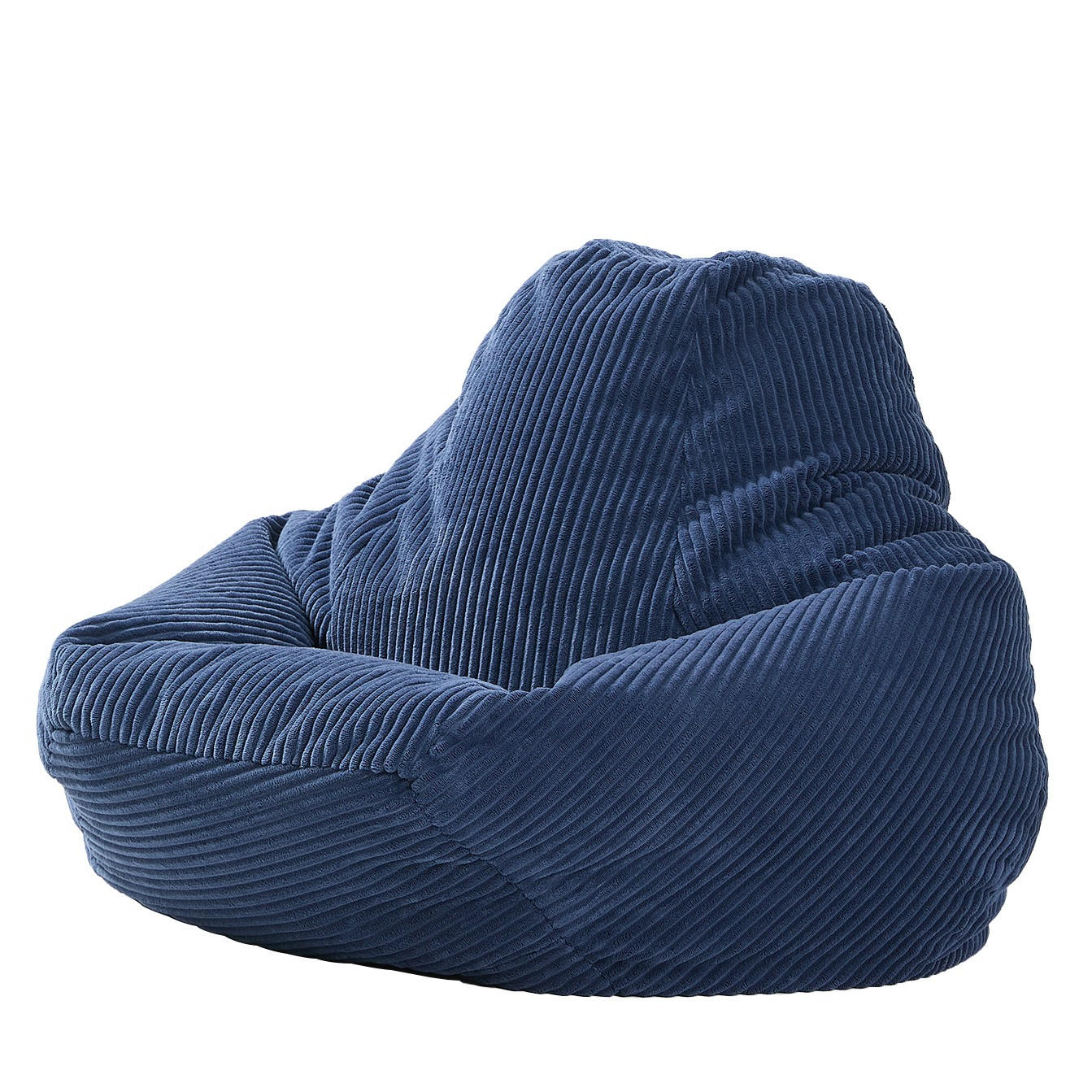 POUF kord Blau - Blau, Textil (90/73/84cm) - Nordlys